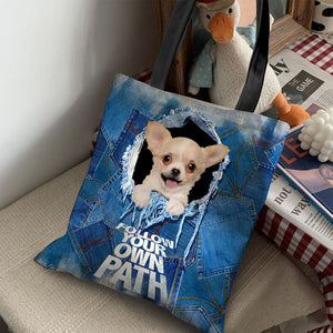 Chihuahua-Follow Your Own Path-Cloth Tote Bag