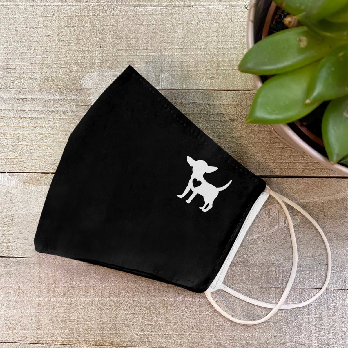 Chihuahua Heart EZ07 2707 Face Mask