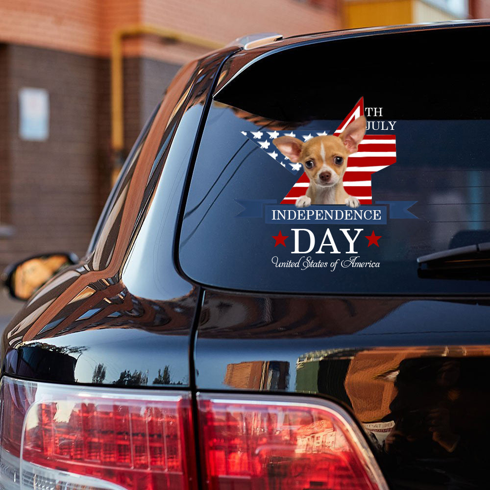 Chihuahua-Independent Day2 Car Sticker