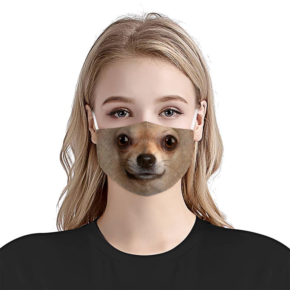 Chihuahua Portrait EZ08 1504 Face Mask