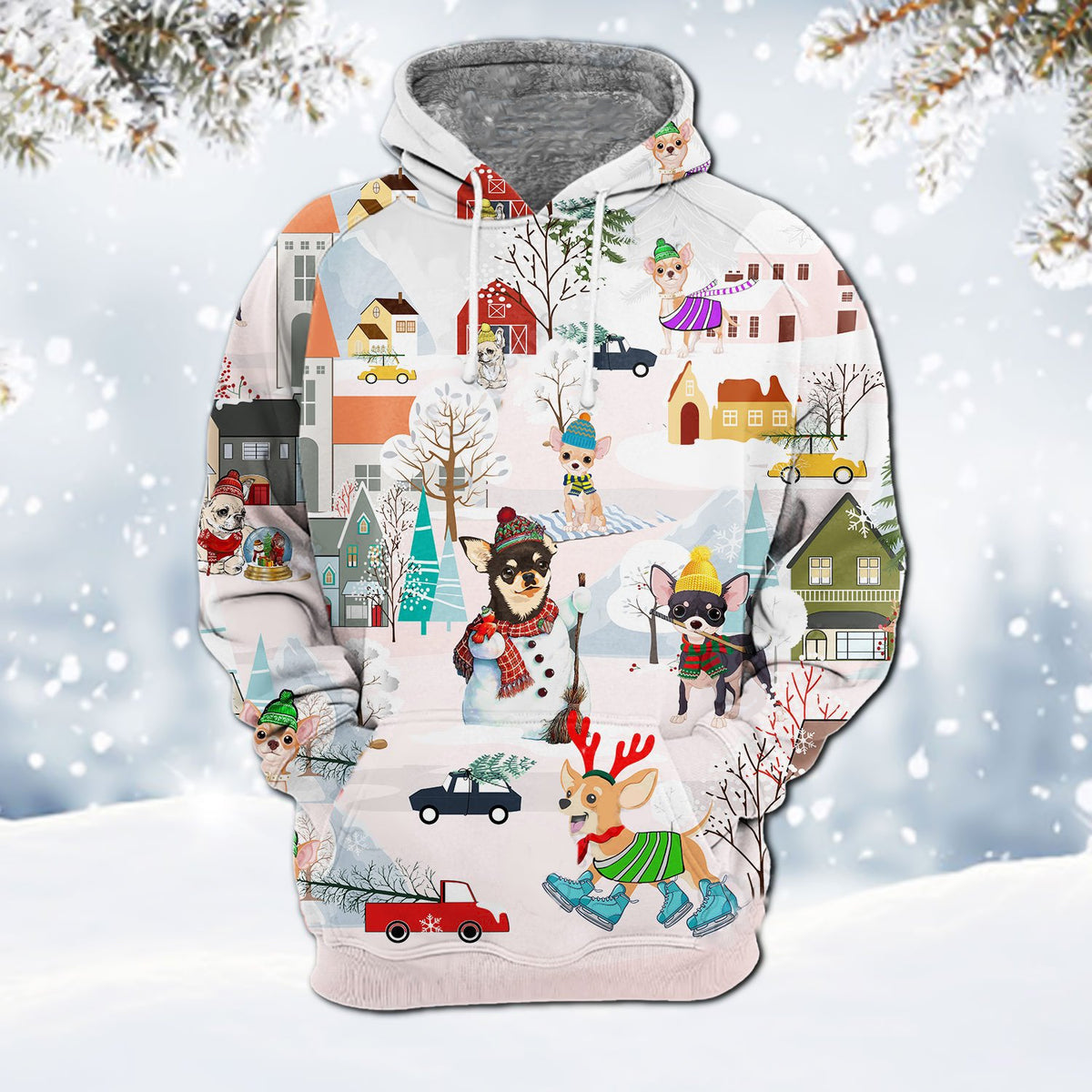 Chihuahua-Winter Holiday Hoodie