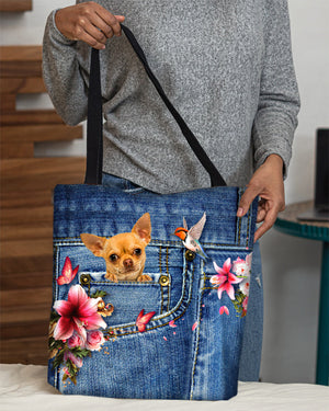 Chihuahua1-Lily Cloth Tote Bag