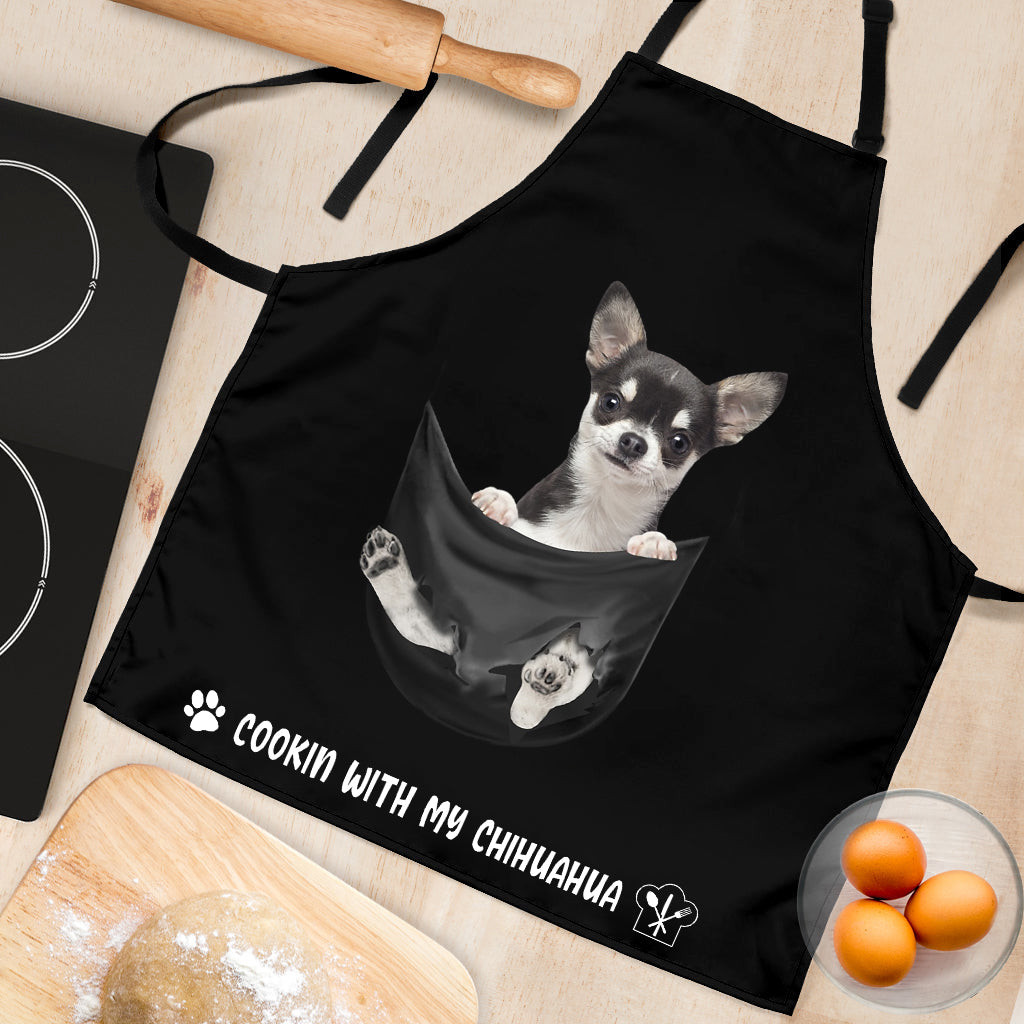 Chihuahua2 Cookin' With Me Apron