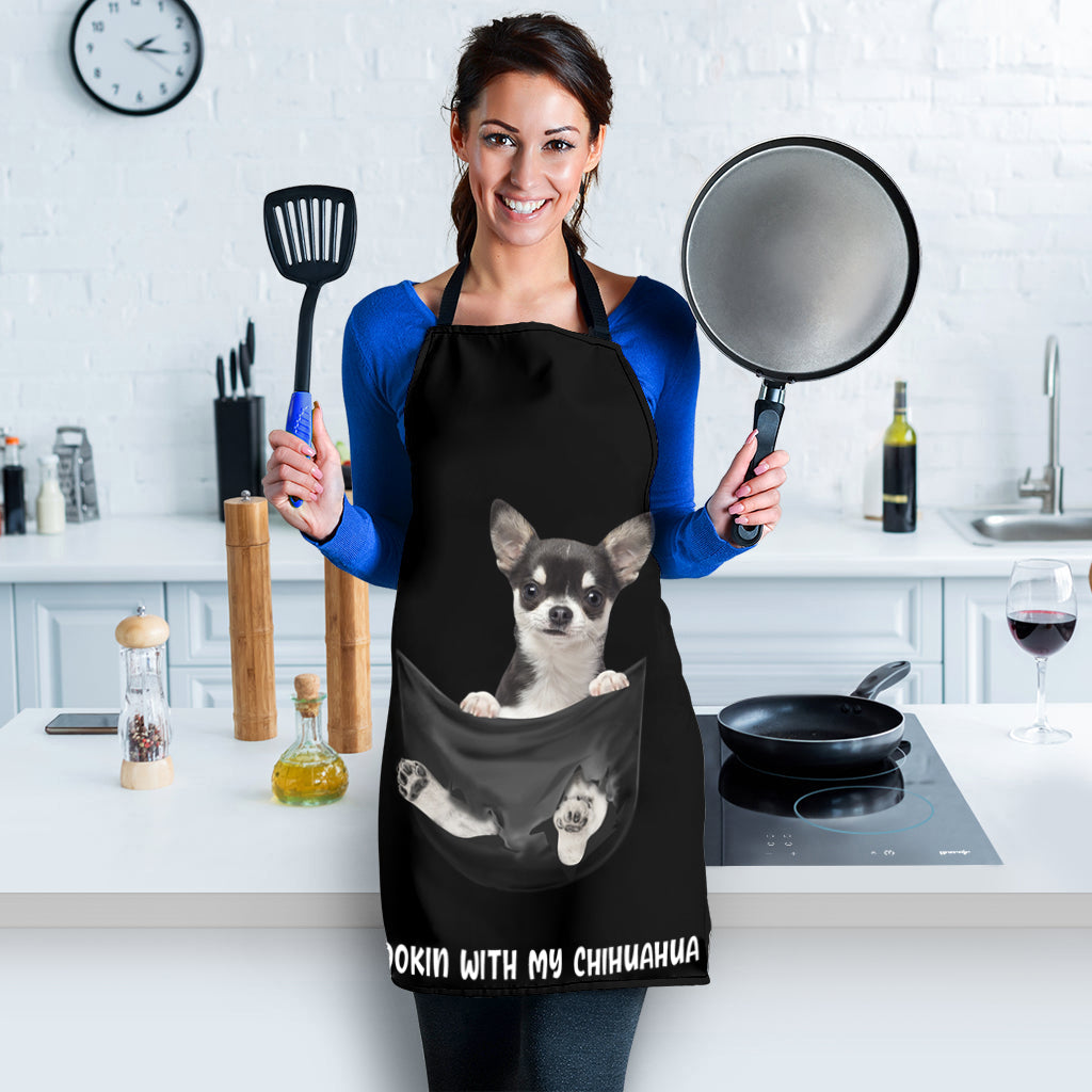 Chihuahua2 Cookin' With Me Apron