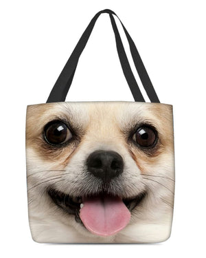 Chihuahua 2 Face-Cloth Tote Bag