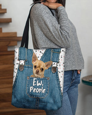 Chihuahua 2-EW people-Cloth Tote Bag