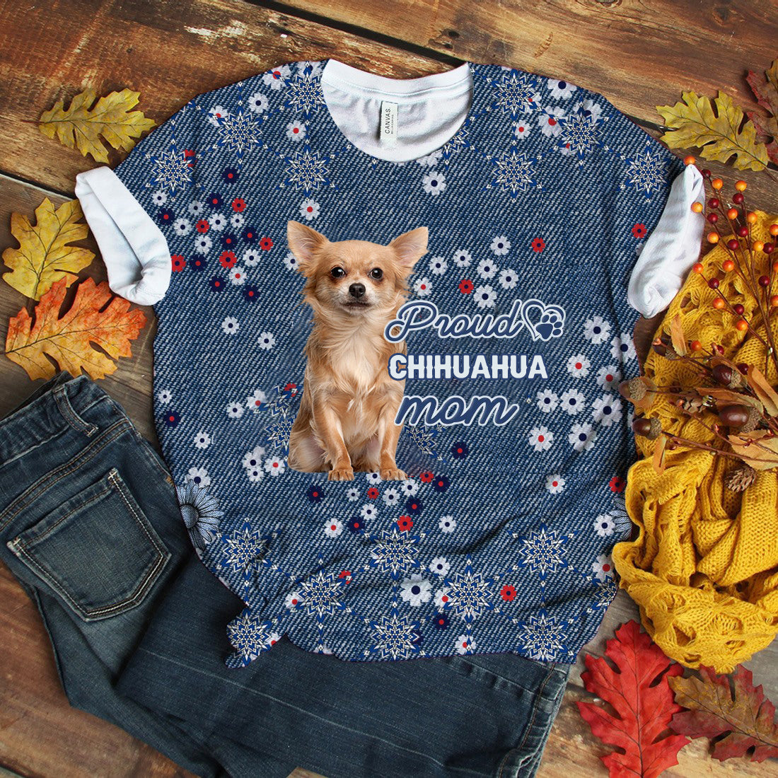 Chihuahua 3-Pround Mom T-shirt