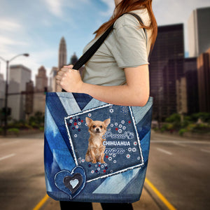 Chihuahua 3 Pround Mom2-Cloth Tote Bag