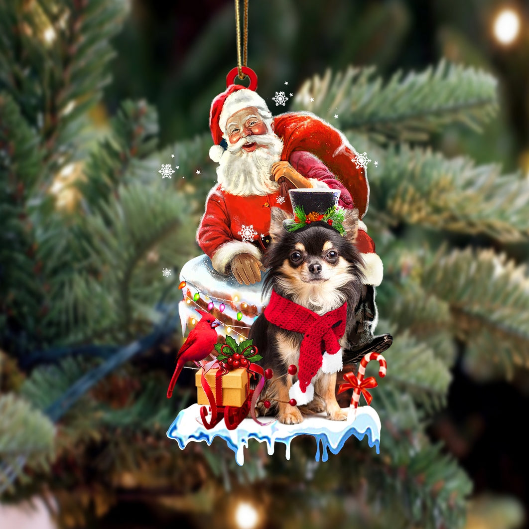 Chihuahua 4-Christmas Chimney Two Sided Ornament