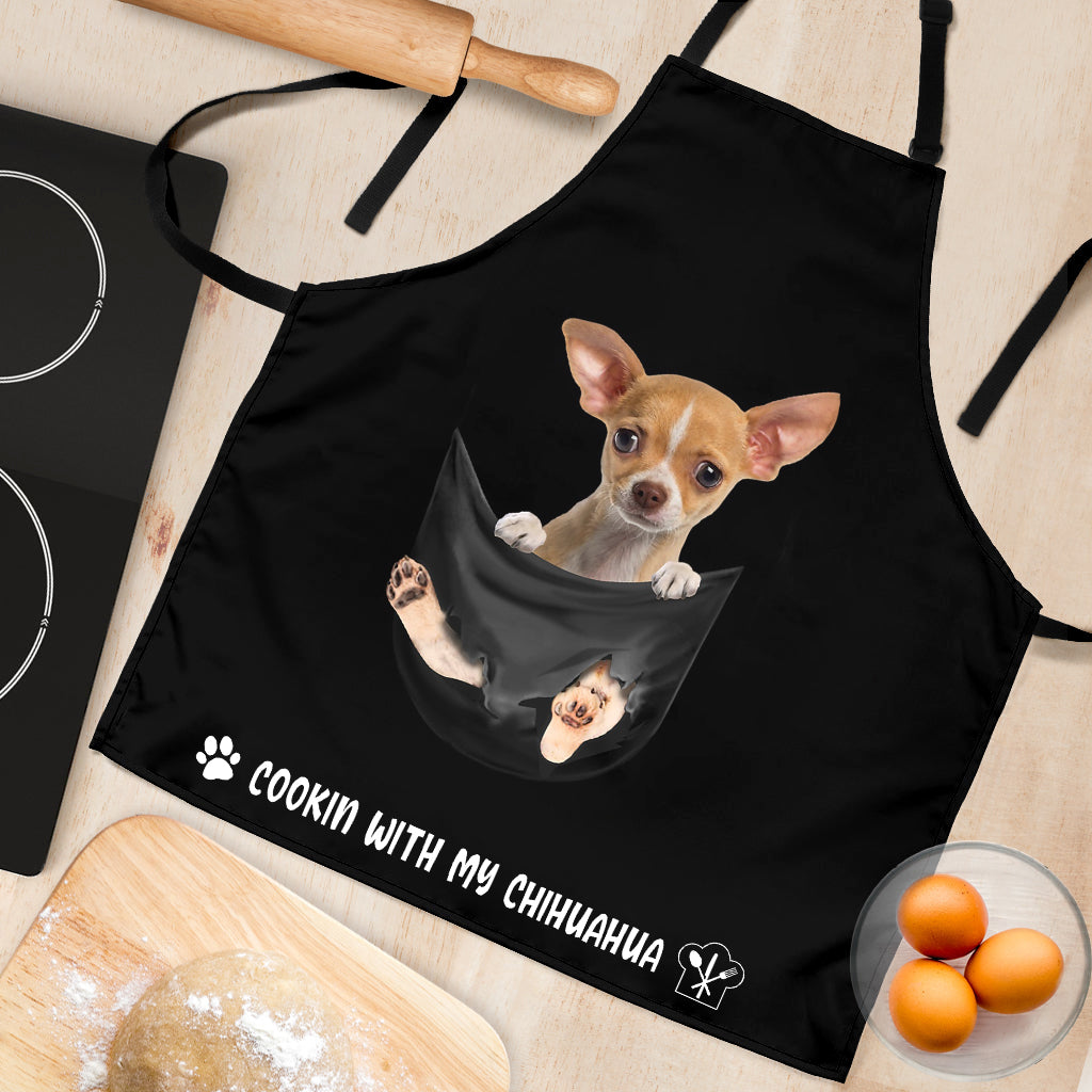 Chihuahua Cookin' With Me Apron