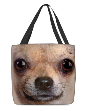 Chihuahua Face-Cloth Tote Bag