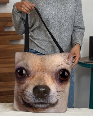 Chihuahua Face-Cloth Tote Bag