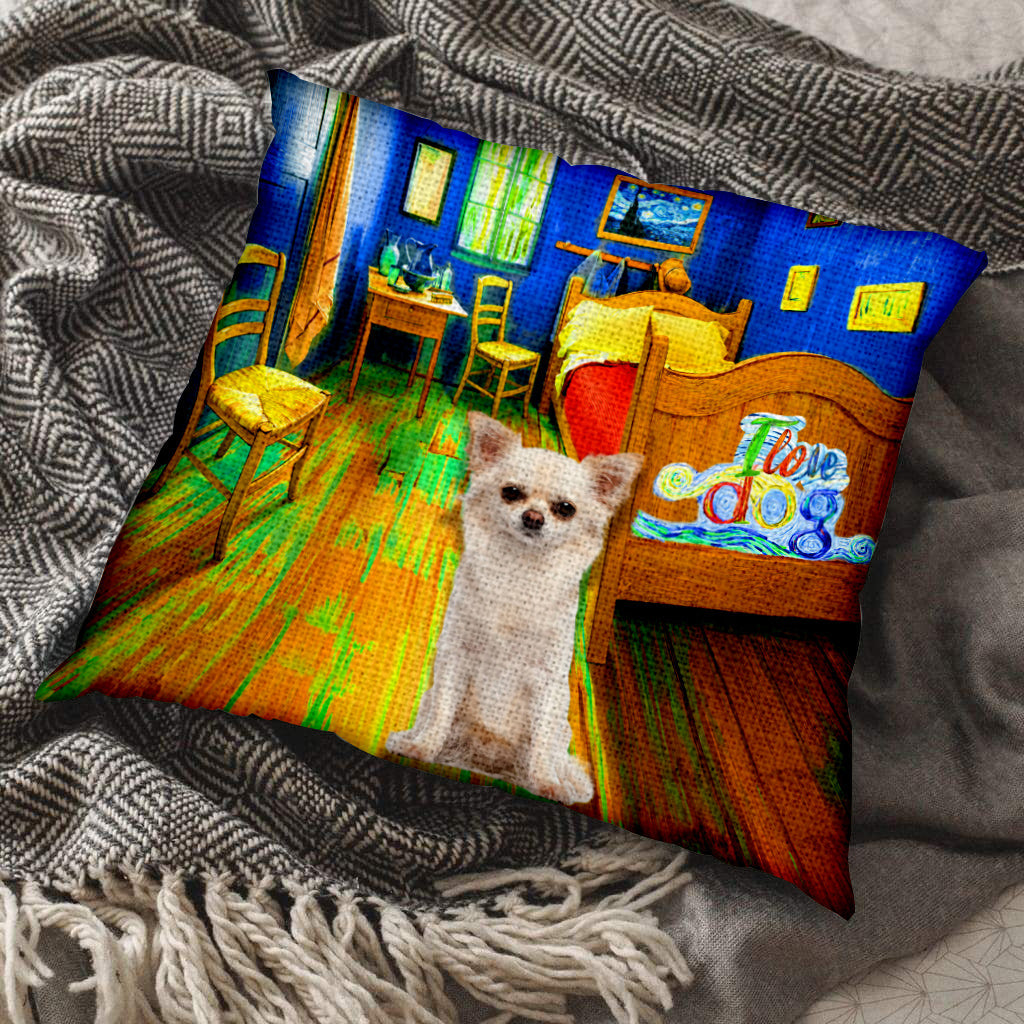 Chihuahua In the Bedroom-Pillow Case