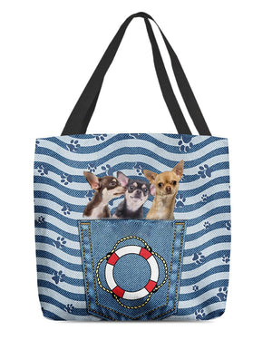 Chihuahua n3 On Board-Cloth Tote Bag