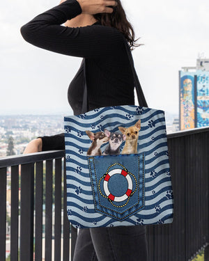 Chihuahua n3 On Board-Cloth Tote Bag