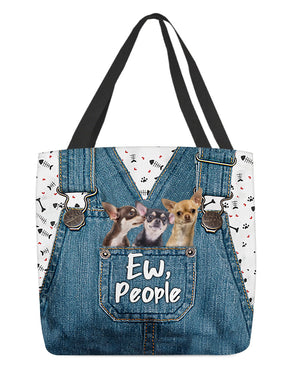 Chihuahua n_3-EW people-Cloth Tote Bag