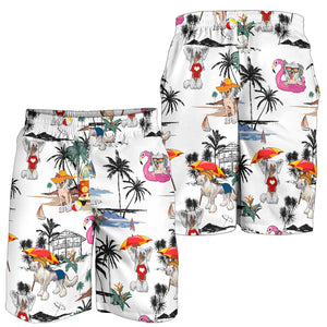 Chinese Crested Dog-Summer Beach Mens Shorts