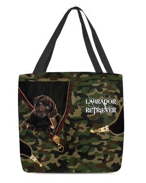 Chocolate-Labrador-retriever-2 Camo Cloth Tote Bag