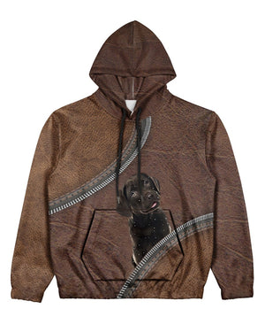 Chocolate Labrador-Never Walk Alone Hoodie