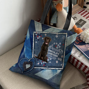 Chocolate Labrador 3 Pround Mom2-Cloth Tote Bag