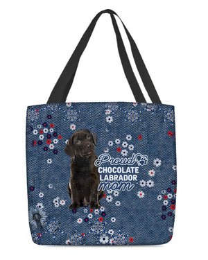 Chocolate Labrador (2) Pround Mom-Cloth Tote Bag