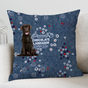 Chocolate Labrador (3) Pround Mom-Pillow Case