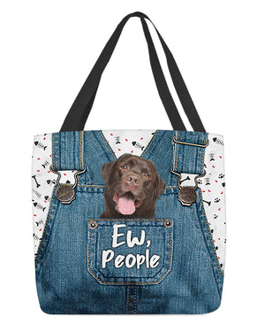 Chocolate labrador-EW people-Cloth Tote Bag