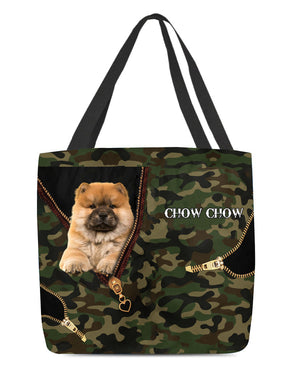 Chow-Chow Camo Cloth Tote Bag