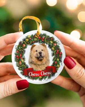 Chow Chow-Noel Circle-Two Sided Ornament