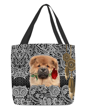 Chow Chow-Rose Cloth Tote Bag