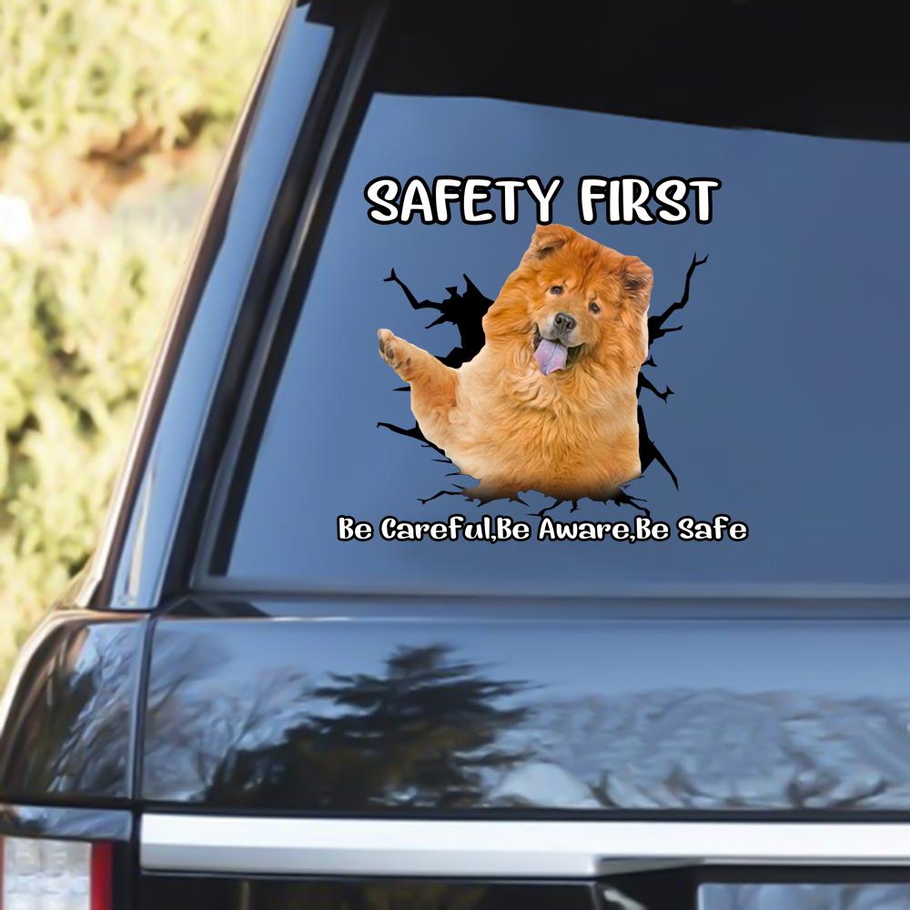 Chow Chow Safety First Decal