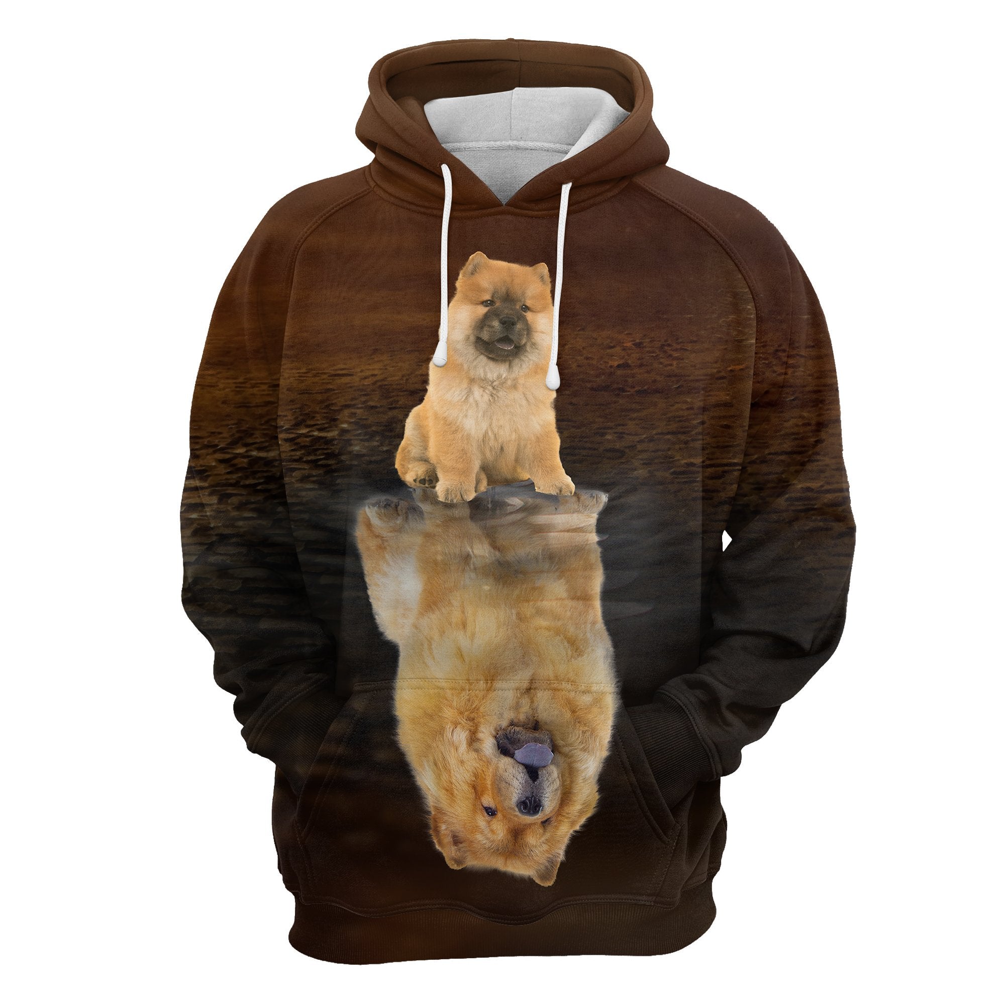 Cute Chow Chow Reflection All Over Hoodie