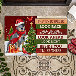 Christmas Australian Cattle Look right beside you Doormat