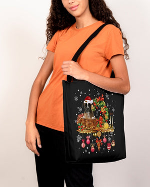 Christmas Basket-BROWN Boxer-Cloth Tote Bag