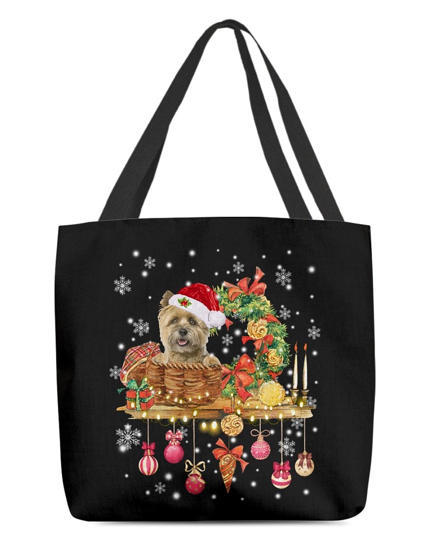 Christmas Basket-Cairn Terrier 1-Cloth Tote Bag