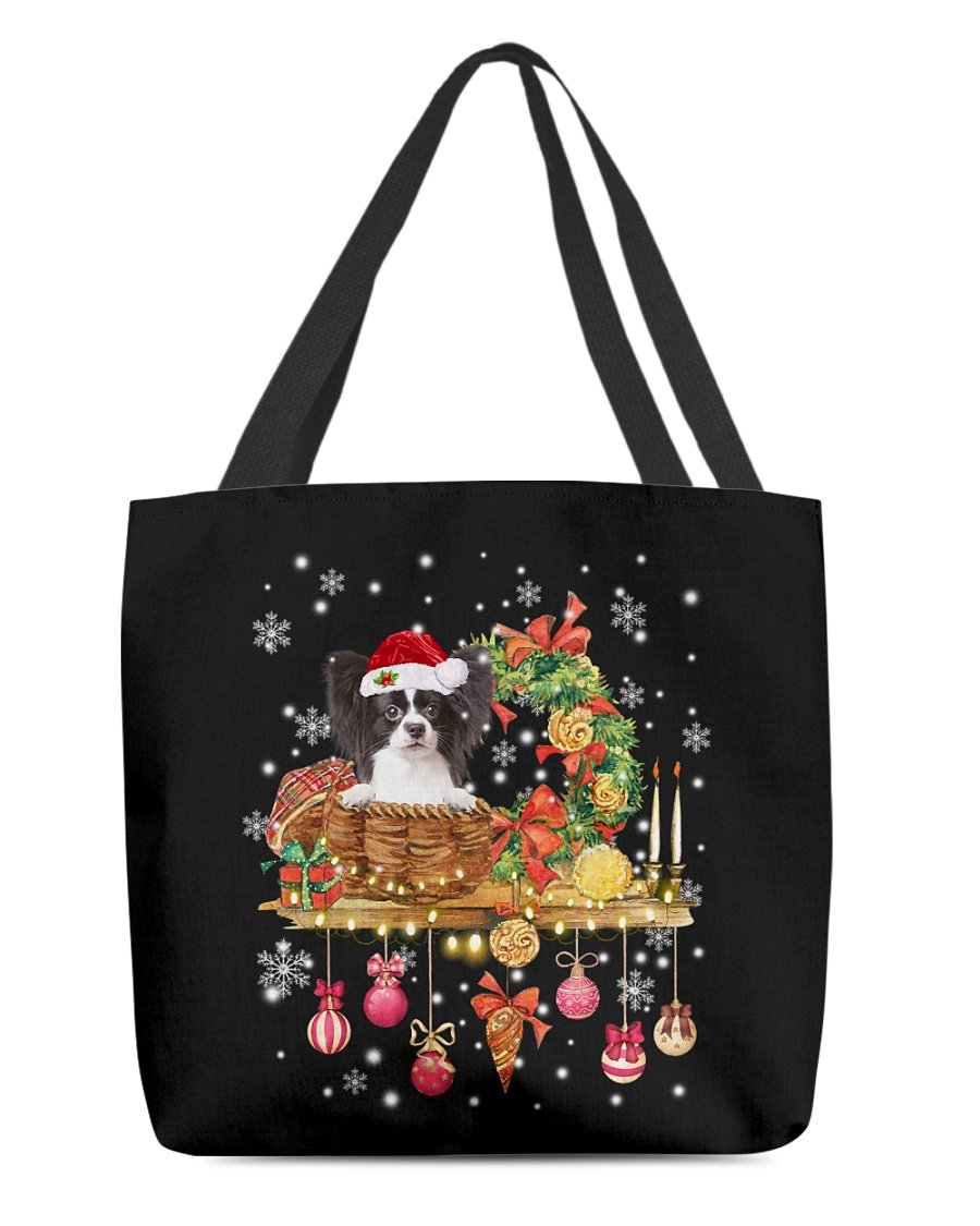 Christmas Basket-Papillon 3-Cloth Tote Bag