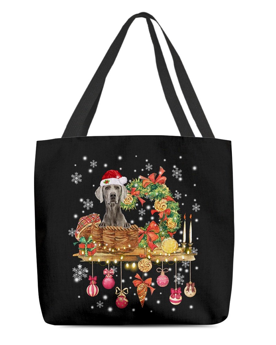 Christmas Basket-Weimaraner 1-Cloth Tote Bag