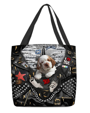 Clumber Spaniel-Rock Dog-Cloth Tote Bag