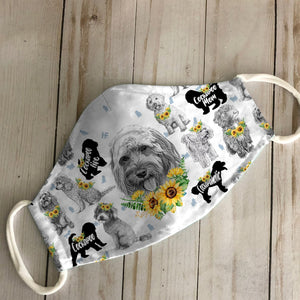 Cockapoo Sunflower EZ07 0207 Face Mask