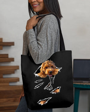 Cracks-Cockapoo-Cloth Tote Bag