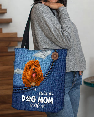 Cockapoo-Dog Mom Life-Cloth Tote Bag