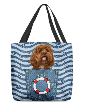 Cockapoo On Board-Cloth Tote Bag