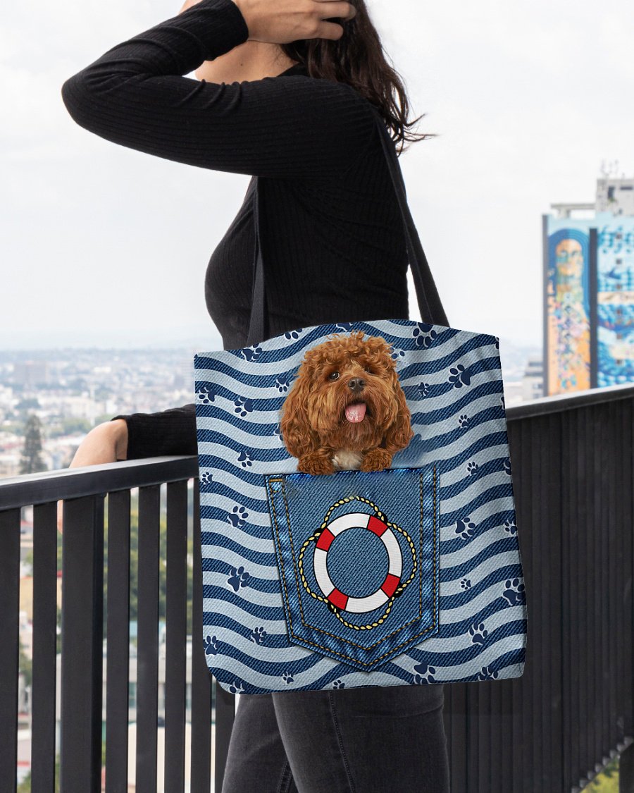 Cockapoo On Board-Cloth Tote Bag