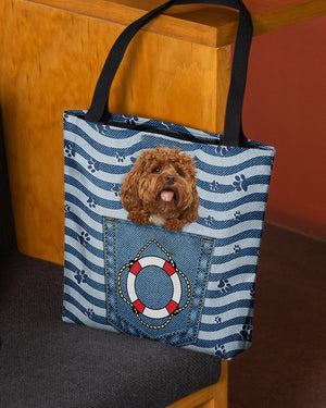 Cockapoo On Board-Cloth Tote Bag