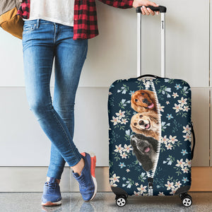 Cocker Spaniel-Flowers-Luggage covers