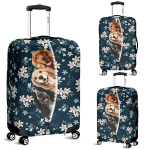 Cocker Spaniel-Flowers-Luggage covers