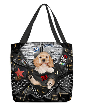 Cocker Spaniel-Rock Dog-Cloth Tote Bag