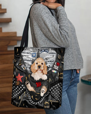 Cocker Spaniel-Rock Dog-Cloth Tote Bag