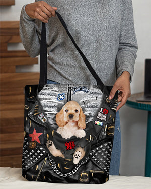 Cocker Spaniel-Rock Dog-Cloth Tote Bag