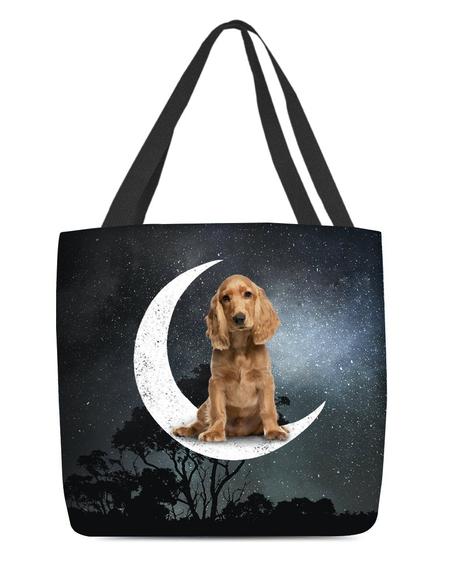 Cocker Spaniel-Sit On The Moon-Cloth Tote Bag
